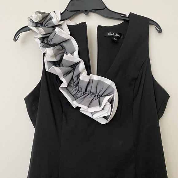 Black and white cocktail dress - Large - Picture 2 of 4